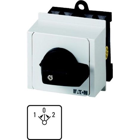 Inverseur Contacts: 2 20A 2 0 1 45° à rappel encastré en tableau modulaire 000045967 EATON T0-1-8214/IVS