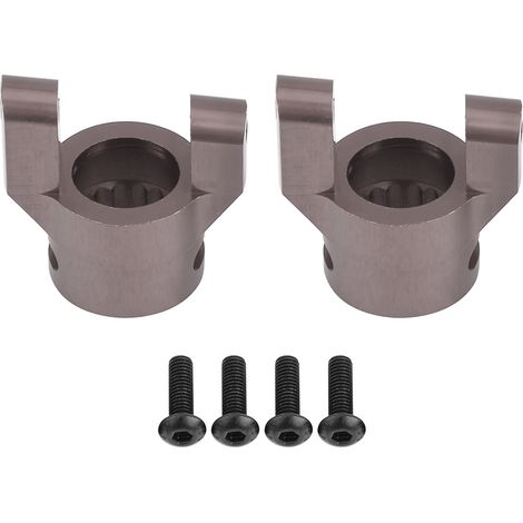 Jeu de Fusées de Direction en Alliage d'Aluminium pour AXIAL AX90056 Jeep Wrangler (Gris Titane) (1/5)