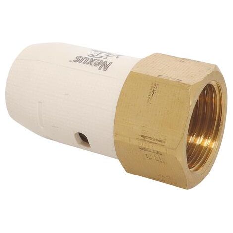 Raccord droit instantané femelle laiton 15/21 pour tube multicouche Ø20 (1/3)