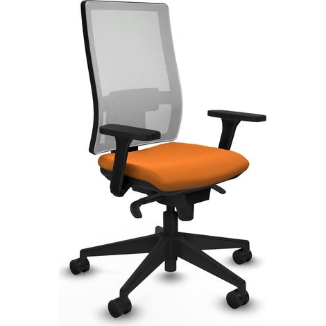 Bürostuhl piqueras y crespo Horna orange Kunstleder Mesh