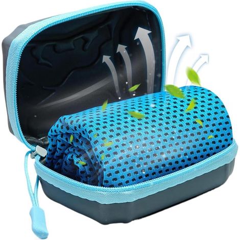 Kühltuch 80x30cm, Mikrofaser schnell trocknend, Geschenkbox, für Outdoor Sport und Camping (1/4)