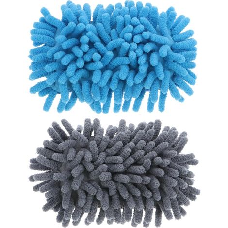 Effaceur pour Tableau Blanc en Microfibre Bleu, Éponge Chenille Lavable la Main, Lot de 2 Pièces, pour Salle de Classe et Salle de Réunion (1/5)