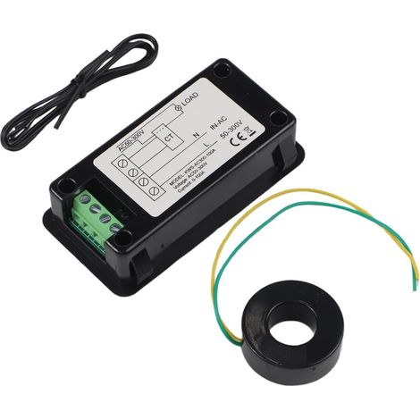 AC300 Compteur de puissance numérique AC 50-300V Ampèremètre avec à (1/5)