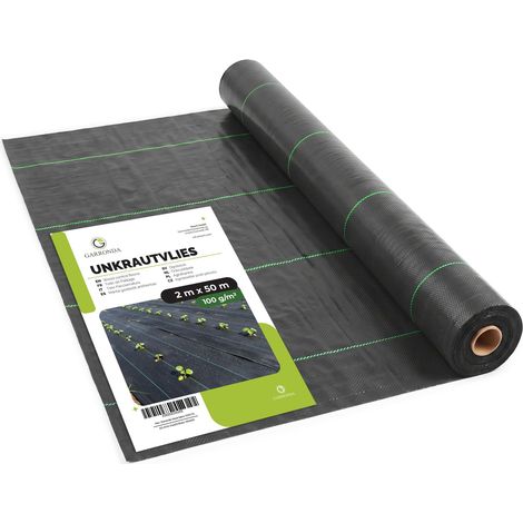 Garronda 100 g/m² 2 x 50 m Unkrautvlies PP Gewebe Gartenvlies GD-0192