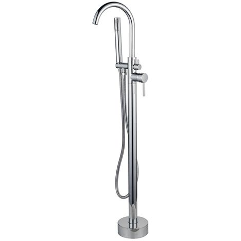 FugaFlow Eccelente Sobrado Robinet de bain hors sol 107.8cm avec douchette Chrome brillant (1/4)