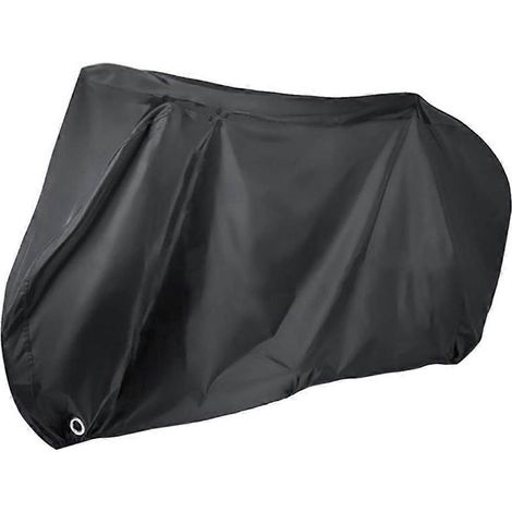 Housse de vélo 33 x 22 x 6 cm pour rangement extérieur - Imperméable et protectrice - Noir (1/5)