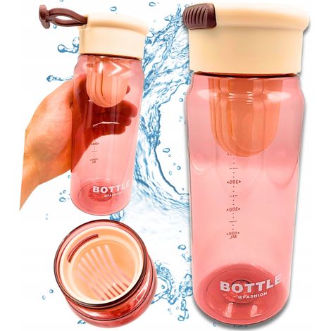 Robuste Sport-Trinkflasche mit abgestuftem Filter, 650 ml