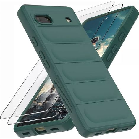 1 Étui, Protection intégrale, Coque antichoc, Verre trempé, Dos givré, Google Pixel 6a 7a 7 Pro (1/5)