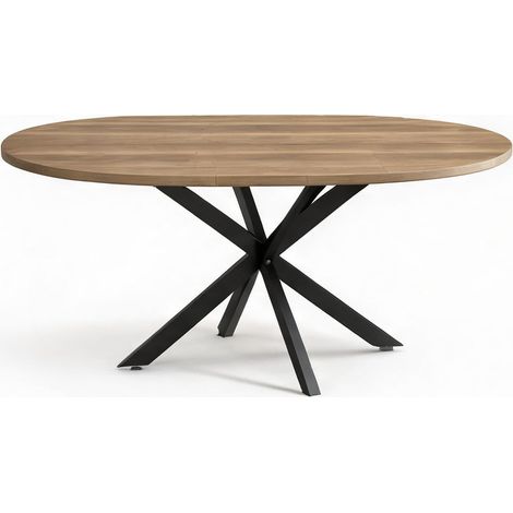 Table de salle à manger en mDF Acciaio 135 x 100 x 75 cm (1/5)