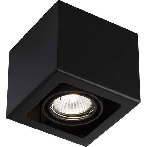 Spot plafond carré noir orientable GU10 10W AWA Shilo (1/3)