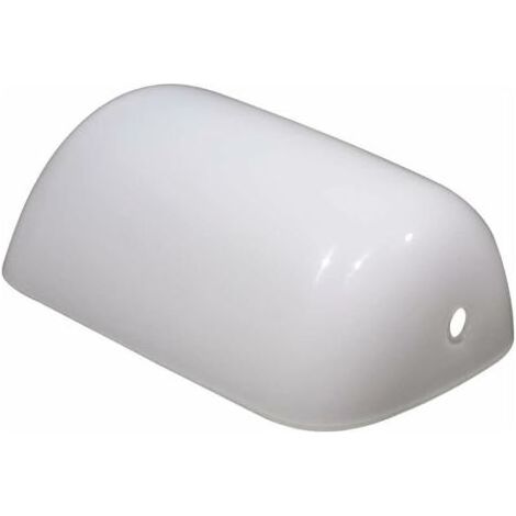 Abat-jour pour lampe de bureau Blanc 22,5 cm Abat-jour de remplacement en verre Lampe en verre pour lampe de banquier Abat-jour de lampe de table pour lampe de bureau (1/5)