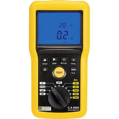 Chauvin Arnoux C.A 6524 Isolationsmessgerät 50 V, 100 V, 250 V, 500 V, 1000 V 200 GΩ (1/3)