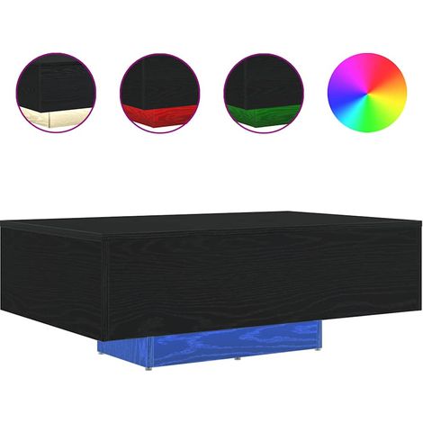 Maison Exclusive - Couchtisch Schwarz Eichen-Optik 85 x 55 x 31 c
