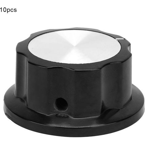 10 pièces Boutons Molets pour Potentiomètre, Commutateur à Bande, Capuchon de Commande de Volume Rotatif - Kit (MF A05) (1/5)