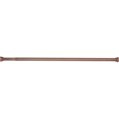 Barra para cortina de ducha o bañera extensible sin taladrar en Aluminio KRETA 75-125cm Cobre Spirella (1/3)