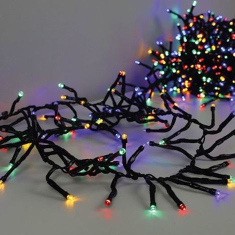 LED Cluster-Lichterkette 768 LEDs Bunt Büschellichterkette Weihnachtsbeleuchtung Außenbeleuchtung Balkon Garten Dekoration Beleuchtung (1/3)