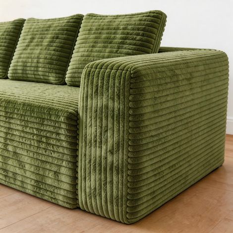Divano componibile Cloud con chaise longue a L, divano modulare moderno con seduta profonda, divani imbottiti con chaise longue a destra per soggiorno e camera da letto, nessun montaggio richiesto, ve (1/5)