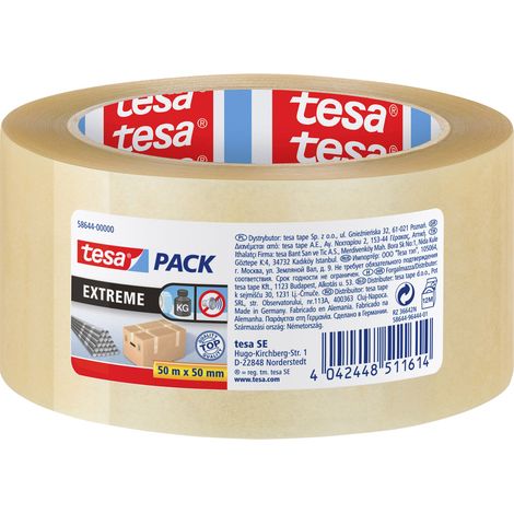 tesa EXTREME 58644-00000-00 Packband tesapack® Transparent (L x B) 50 m x 50 mm 1 St.