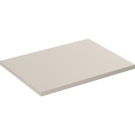 Piano lavabo NOXERA – 60 cm – Beige opaco – Da appoggio – Finitura resistente in MDF