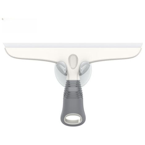 BUNTHAUS Blanc et Gris,Raclette Vitre Silicone avec Support Ventouse, Raclette Vitre Professionnel pour PareBrise de Voiture, Fenêtre, Porte de Douche, Salle de Bain (1/5)