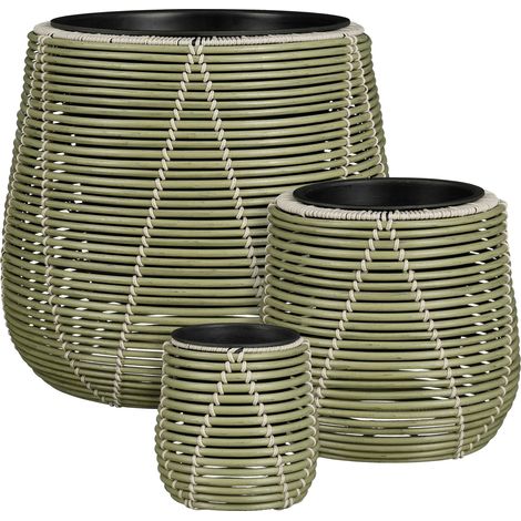 Mica Decorations Cache-pot extérieur Vert clair H40xl45xL45cm (1/5)