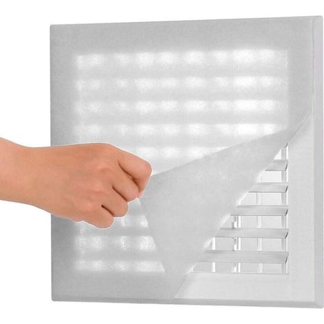 Kit di filtri di ventilazione per prese d'aria di riscaldamento e griglie di condizionamento. Filtro dell'aria elettrostatico in cotone. (1/5)