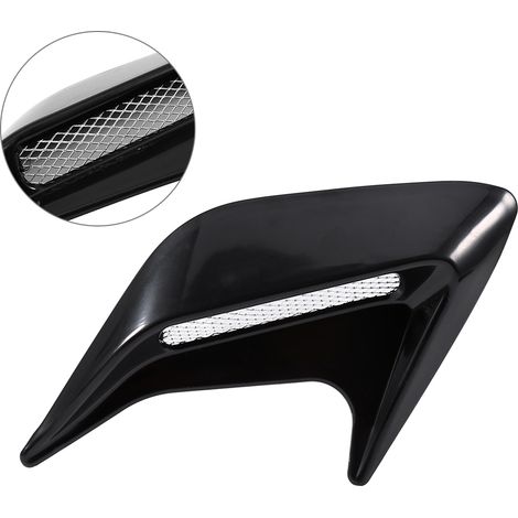 Grilles d'aération factices pour intérieur de voiture (noires) (1/5)