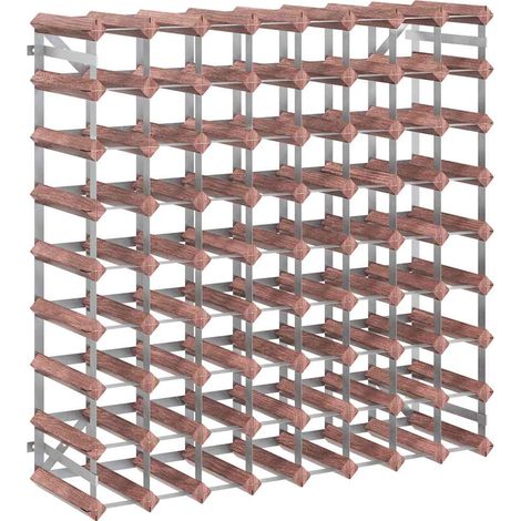 Casier à bouteilles pour 72 bouteilles Marron Bois pin solide