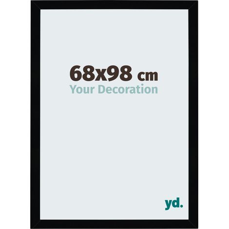 yd. - Cadre photo 68x98 - Noir Brillant - MDF - Mura