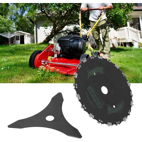 Lame de coupe à 3 dents pour brosse rotative, kit d'adaptateur pour lame de tronçonneuse circulaire 20T, pièces pour outils de jardin (1/5)
