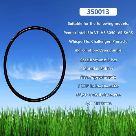 Compatible with Pentair IntelliFlo WhisperF pump cover O-rings 350013 (1/4)