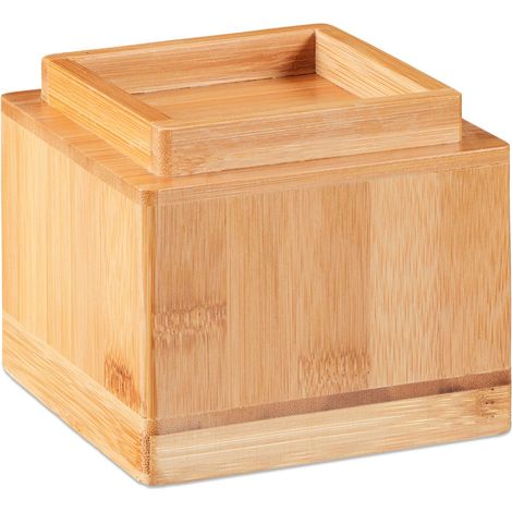 Set de 4 elevadores de muebles ajustables para sillas mesas almacenamiento 10 x 11,5 x 11,5 cm de bambú natural 130007782 (1/4)