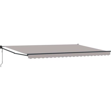 Store gris clair, 500 x 300 x 165 cm, en polyester et métal. (1/5)