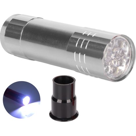 Testeur d'œufs LED, lumière froide, lampe bougie, incubateur pour œufs de canard, grue d'oie, œufs d'oiseaux de caille, argent (1/5)