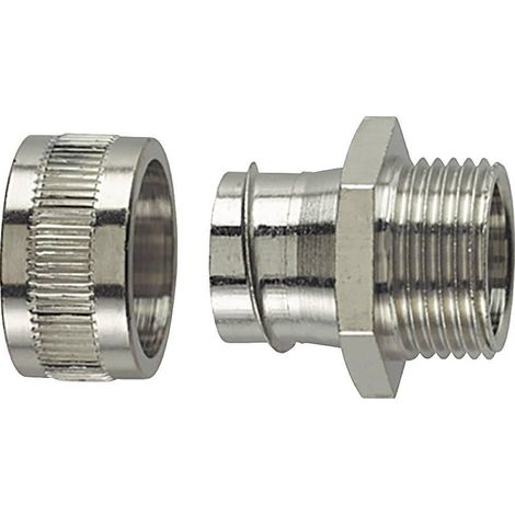 HellermannTyton Racor roscado M12 metálico acero inoxidable