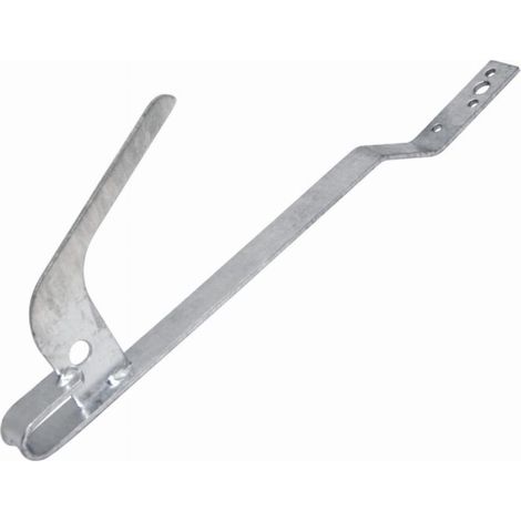 Gancho de seguridad abombado galvanizado DIMOS - 460 x 150 x 30 mm - 1692853