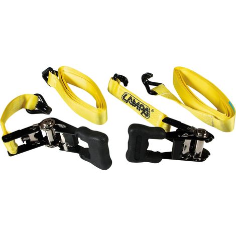 Pro-Safe, set 2 nastri tensori con cricchetto a doppio gancio - 5 m (1/3)