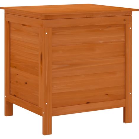 vidaXL Garden Storage Box Brown 50x49x56,5 cm Solid Wood Fir