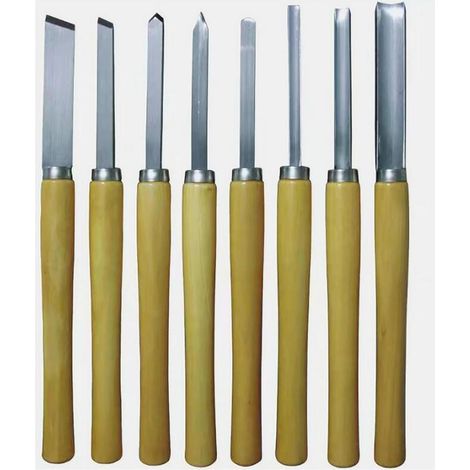Wood Working Tool Tool Gouge HSS Gravure Skew Parting Pour Le Travail Du Bois (1/5)