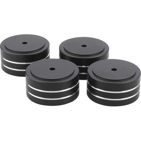 Pieds D Isolation En Aluminium - 40x20 mm - Pour Haut-Parleur Platine Vinyle Lecteur CD DAC - Lot De 4 (1/5)