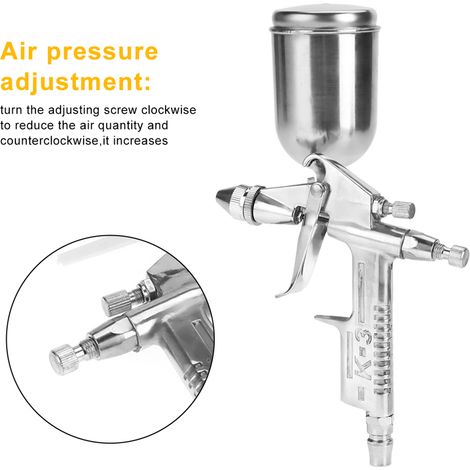 Pistolet à peinture/apprêt pneumatique K-3, buse de 0,5 mm, capacité de 125 ml (1/5)