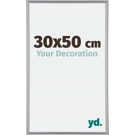 yd. - Cadre photo 30x50 - Argent Brillant - Plastique - Annecy