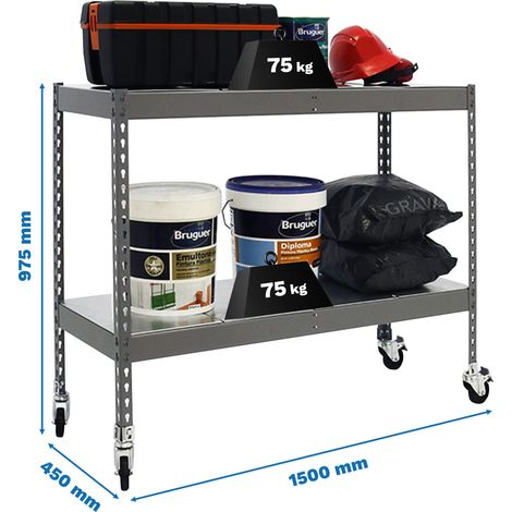 Simonrack KIT SIMONFORTE Mobile Grigio 2 Livelli