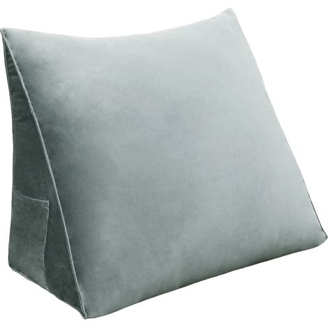 Rückenstützkissen - Samtgrau 140 cm (1/5)