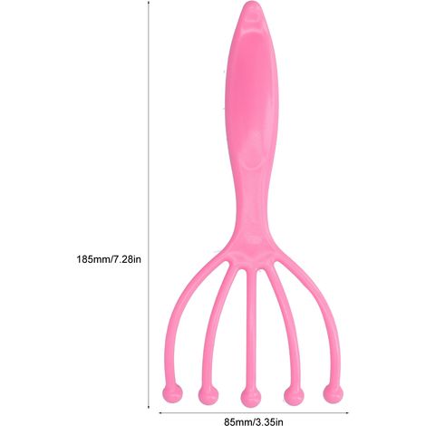 Massageur pour Scalp 5-Finger - ABS Ergonomique Portable - Relaxation Muscles Tête Cou Bras Corps - 185mm Multicolore Unité (1/5)