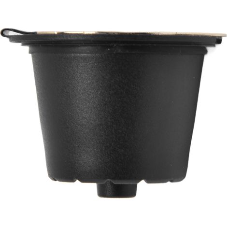 Écologique capsule Nespresso rechargeable en acier inoxydable doré, filtre réutilisable pour café, dosette unique compatible. (1/5)