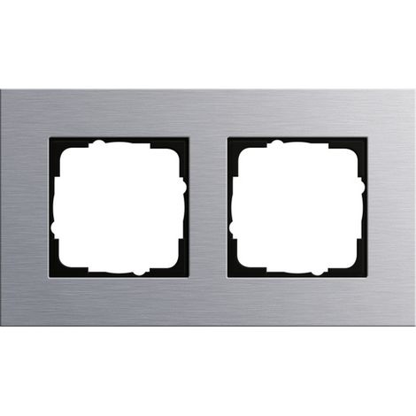 Gira Telaio di copertura 2f Gira Esprit Alluminio [021217], 0212 17