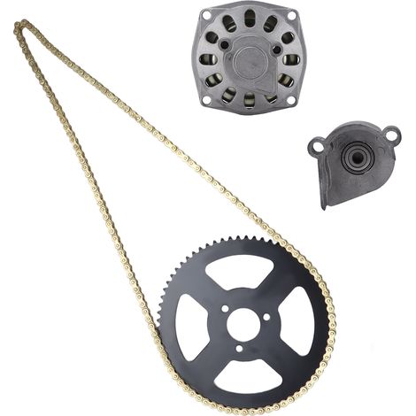 Boîte de vitesses à tambour d'embrayage 6T, pignon de chaîne arrière 68T, chaîne 25H pour minimoto, pocket bike, quad et VTT 2 temps 47cc et 49cc (1/5)