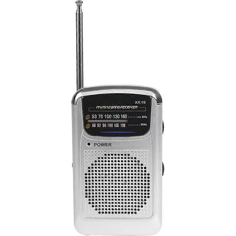Mini radio portable avec haut-parleur intégré, bandes de fréquences ondes courtes, ondes moyennes et FM, antenne télescopique pour une utilisation d'urgence en intérieur et en extérieur. - JBMEDIA (1/4)