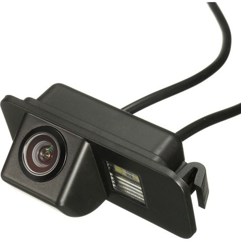 Lumière de plaque d'immatriculation HD CCD voiture caméra de recul couleur vue arrière étanche Vision nocturne, haute résolution HD pour Ford Mondeo 1 pc (1/2)